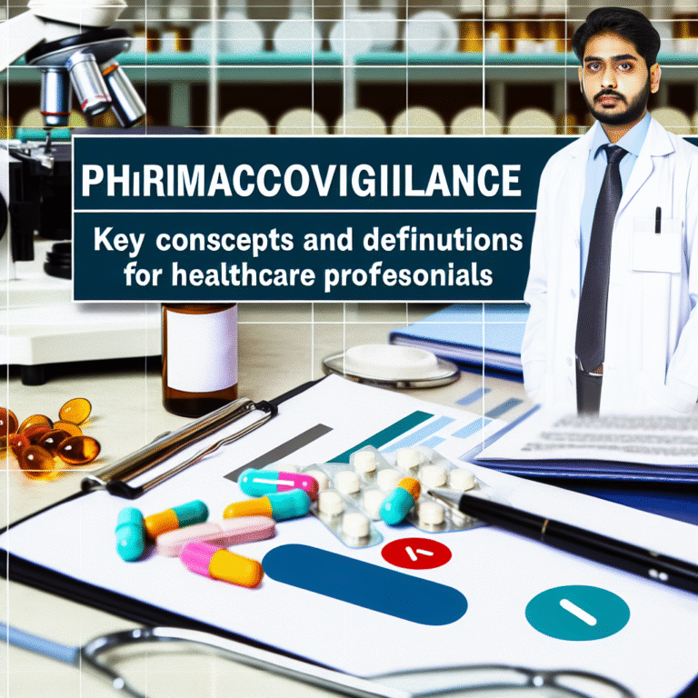 Understanding Pharmacovigilance: Key Concepts and Definitions for Healthcare Professionals