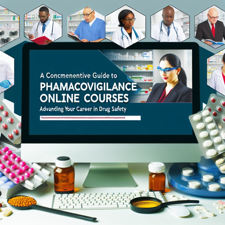 A Comprehensive Guide to Pharmacovigilance Online Courses: Advancing Your Career in Drug Safety